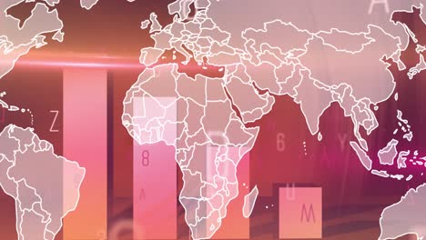 Animación-De-Estadísticas-Y-Procesamiento-De-Datos-Sobre-El-Mapa-Mundial