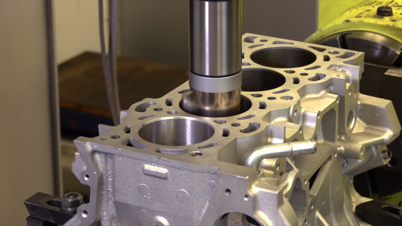 Engine Block Cylinder Honing Process