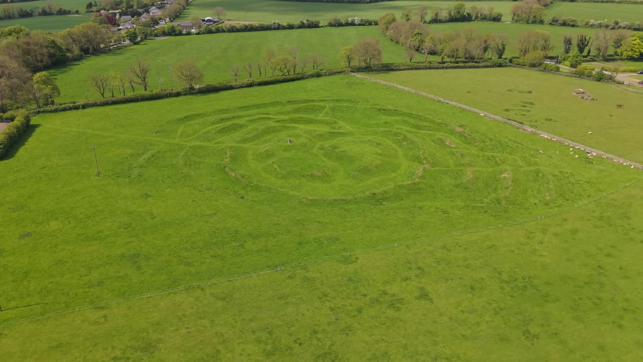 Aerial View Of Hill of Ward in County Meath, Ireland