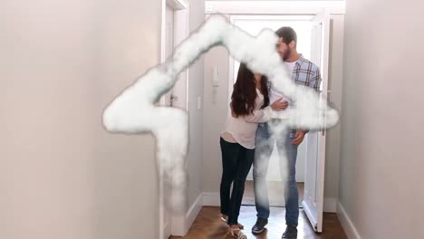 casa de ensueño y pareja