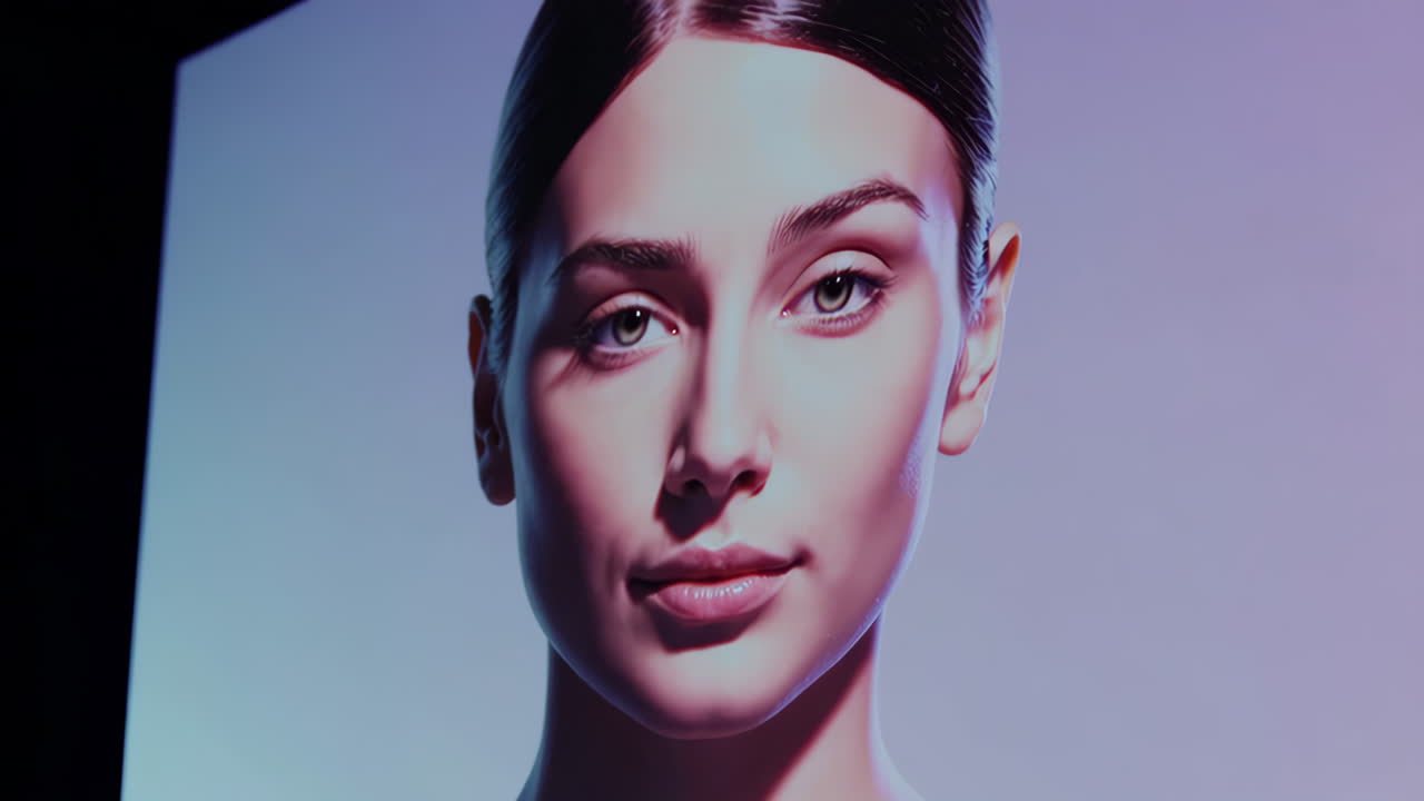 retrato en primer plano de una mujer