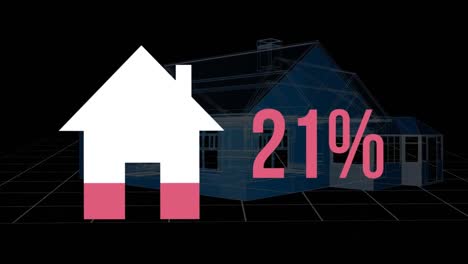 House-shape-and-percentage-filling-in-colour-with-a-house-in-the-background