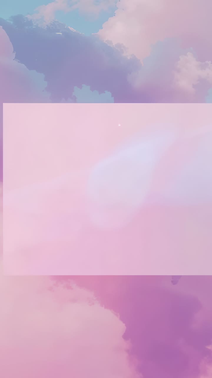 Vertical video: Looping white blur crossing pink panel in portrait for calm pastel cloud wallpaper