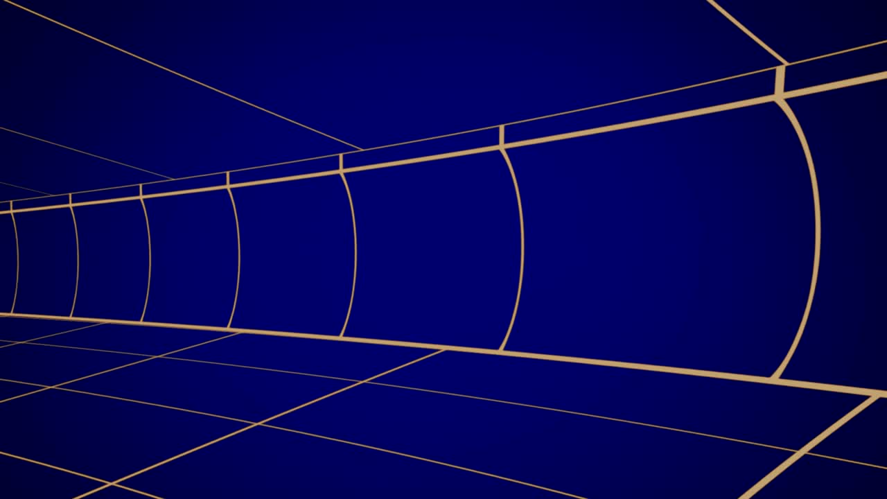 파란색 배경에 움직이는 그리드 선 4k