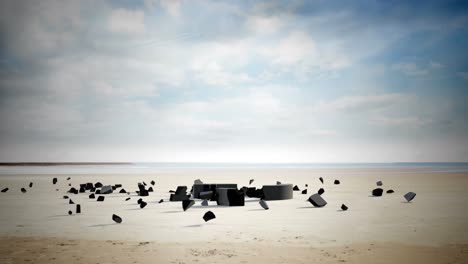 Pfundzeichen-Fällt-Auf-Den-Strand