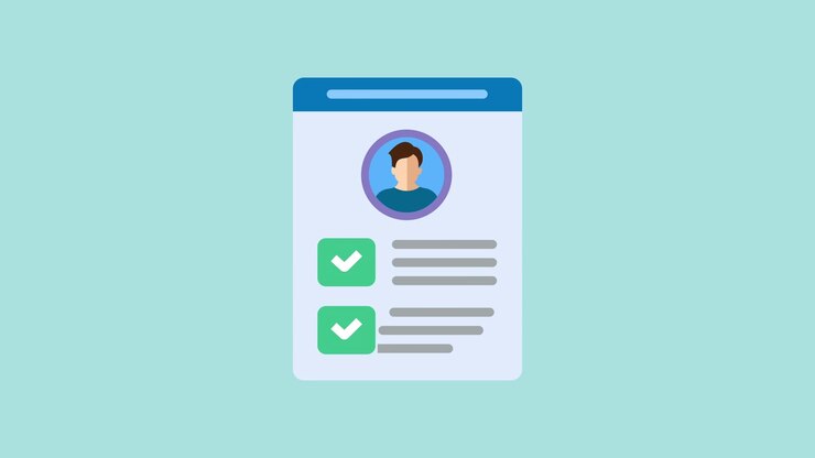 Animated User Profile Card with Checklist Task Completion
