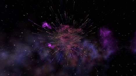 impresionante animación cg del espacio