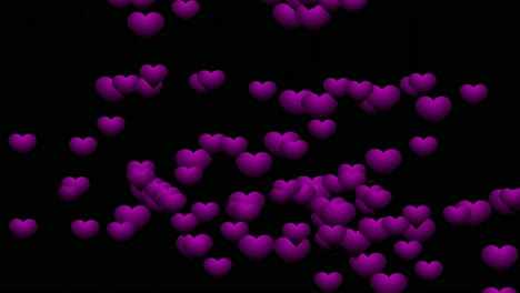 neon sign love heart symbol for valentine's day or mother day concept animation on black background