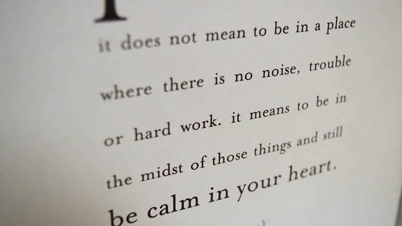 cita de paz de una página cotizable