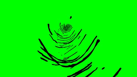 biometric authentication. fingerprints close-up. keying ready. green screen template.