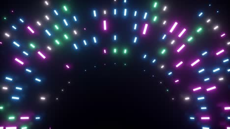 abstract neon lights arch background