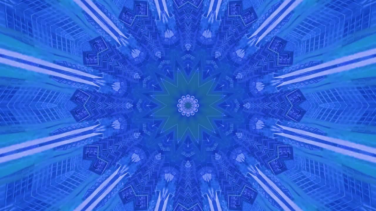 장식된 만달라 루프 배경