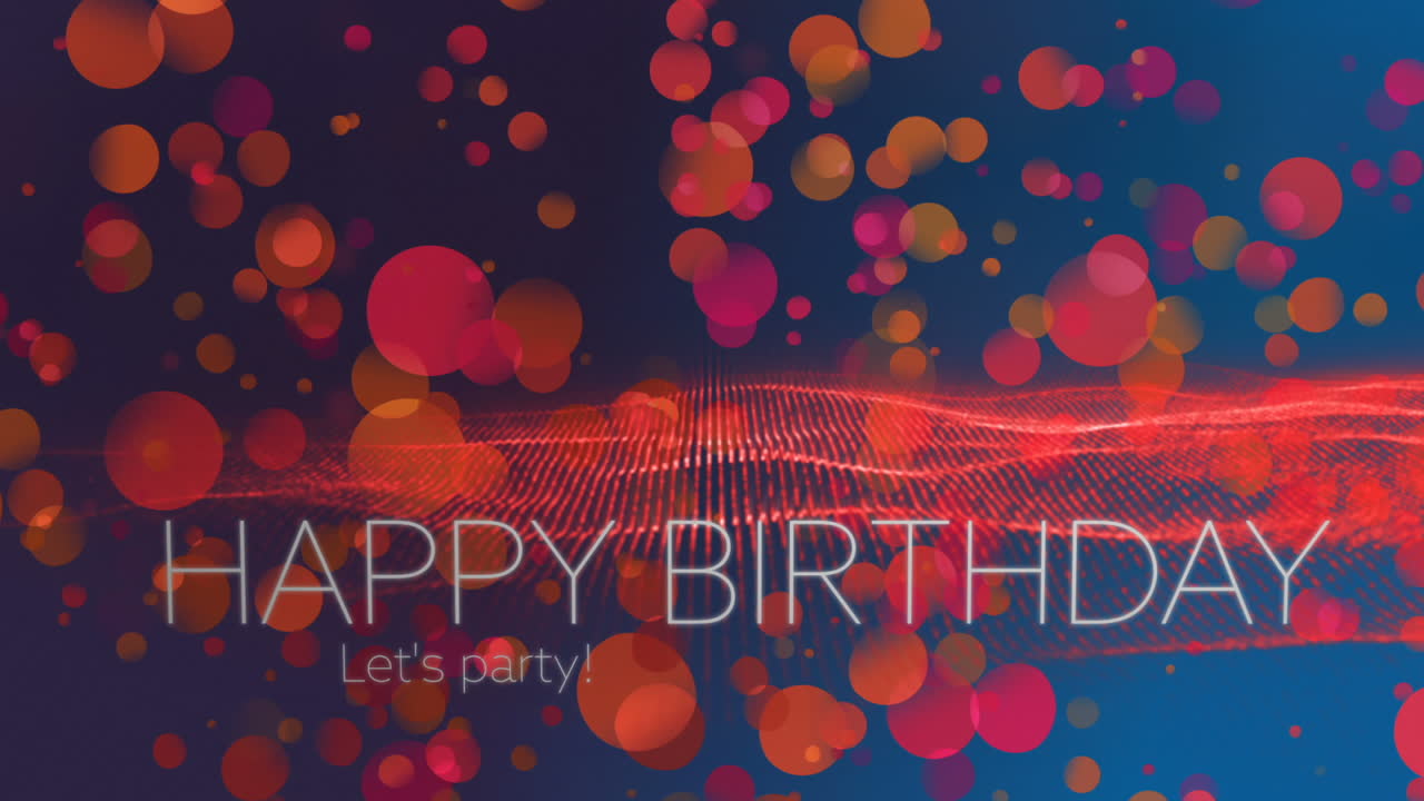 video generado digitalmente del concepto de cumpleaños