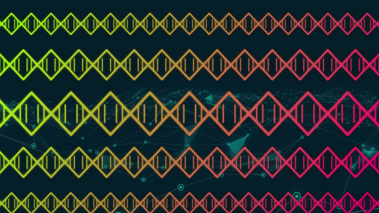 animación de formas en movimiento sobre fondo negro