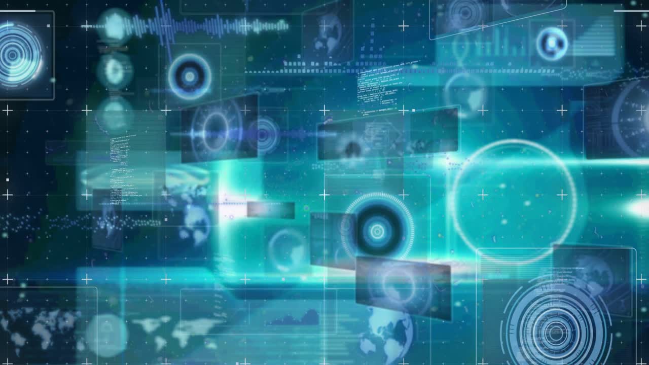 화면에서 데이터 처리 및 범위 스캐닝의 애니메이션