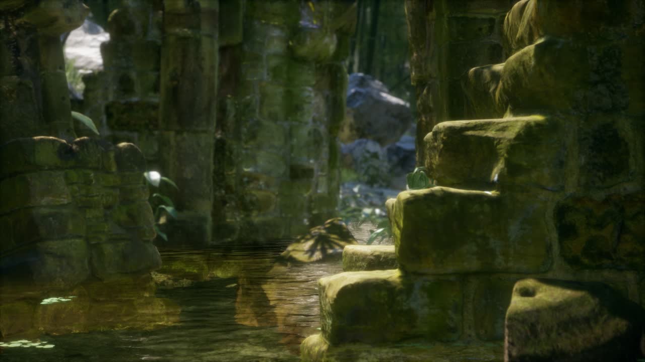 숲 속 의 돌 폐허, 버려진 고대 성