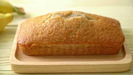 homemade banana bread  or  banana cake sliced