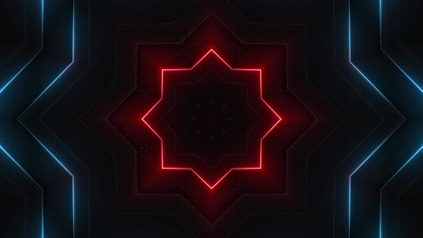 fondo de patrón geométrico de neón abstracto
