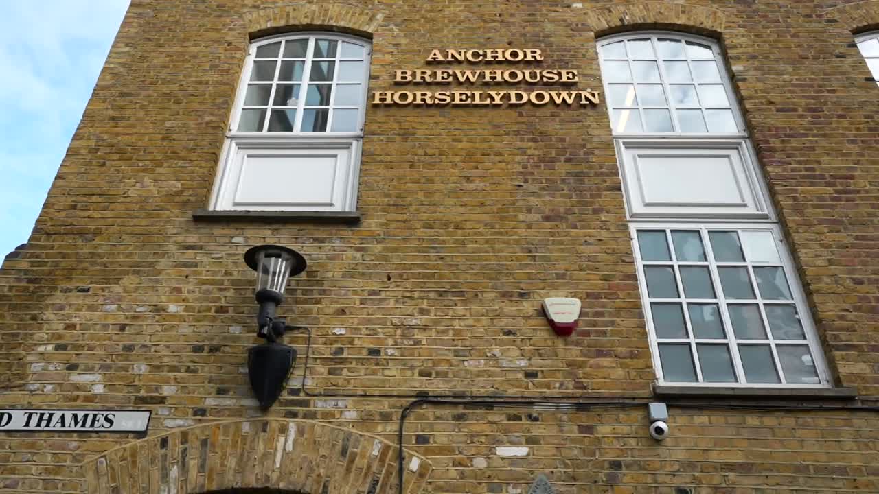 Old Brick Building Entrance in Shad Thames, London