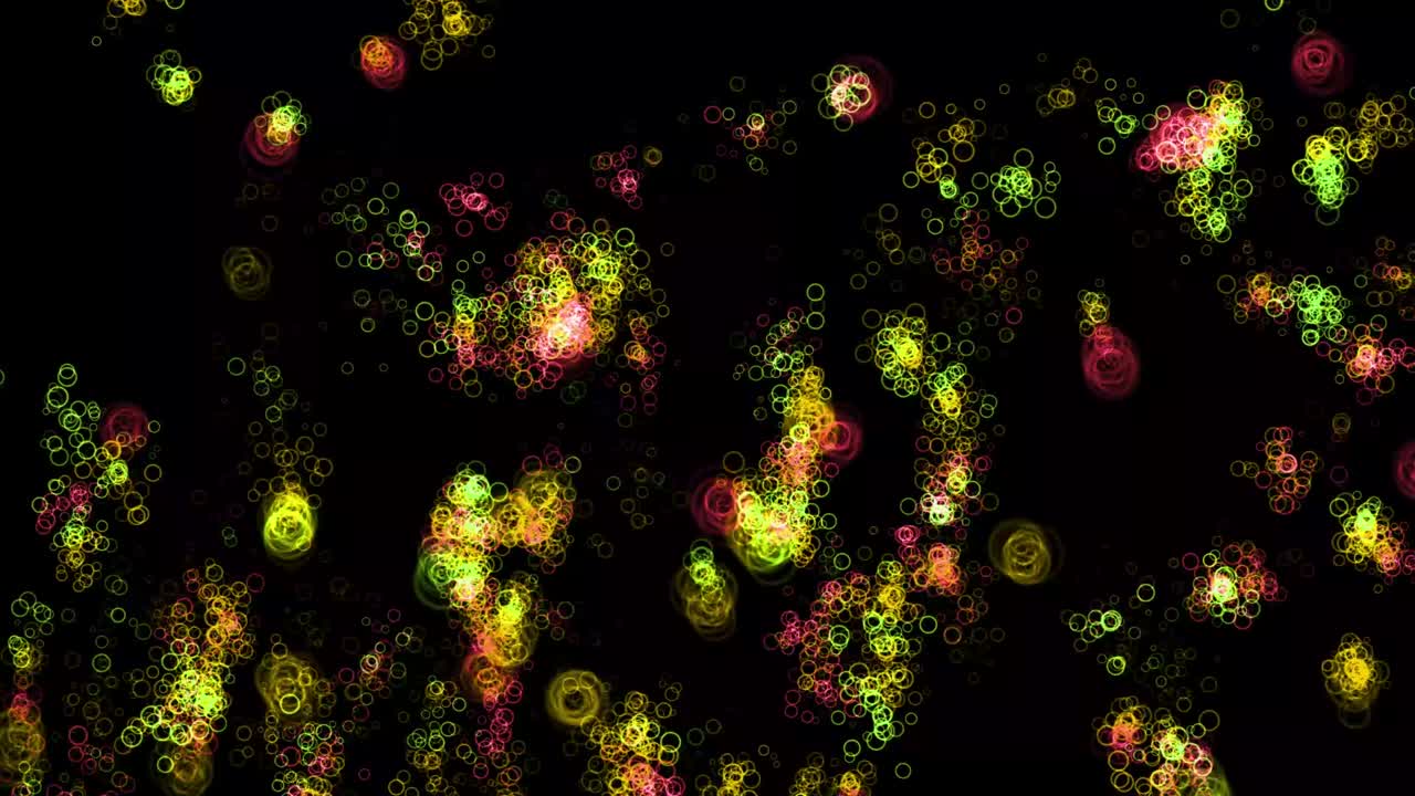 반지 모양 입자 애니메이션 모션 그래픽