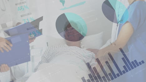 Animation of statistics and data processing over diverse doctor and patient