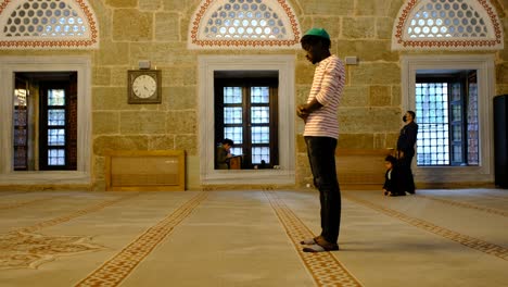 african prayer in mosque