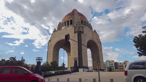 timelapse del monumento a la revolución en la ciudad de méxico