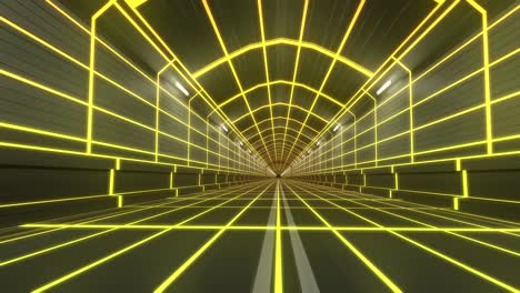 loop tunnel 80s retro tron future wireframe arcade road tube subway neon glow 4k