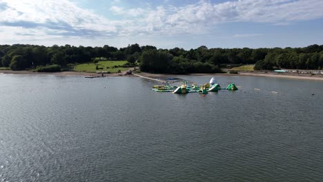 water park bewl water kent largest reservoir, southeast england, drone,aerial