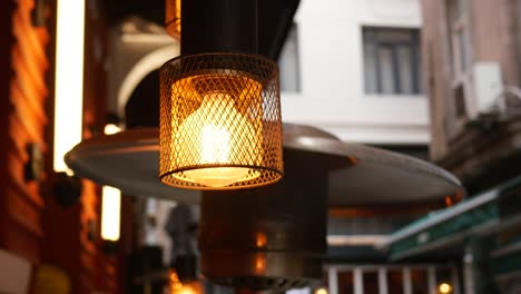 outdoor cafe lamps