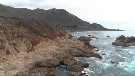 Vista-Aérea-De-Big-Sur-Coast-High-Way-1-Cerca-De-Monterrey-California