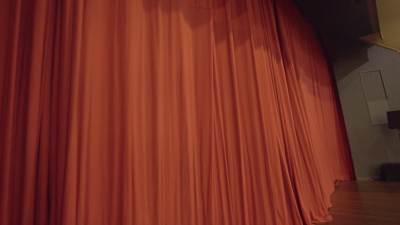 Thalia Theatre big red curtain on stage