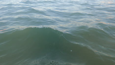 a peaceful video of ocean waves gently crashing on a calm morning