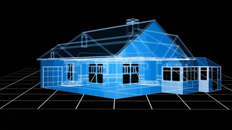 wireframe house