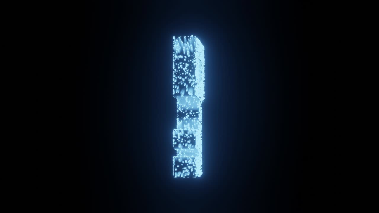 signo de giro clave y símbolo brillo partícula futurista 3d renderización patrón de polígono cúbico, privacidad y seguridad desbloqueo de tecnología de red diseño conceptual en fondo negro animación 4k con espacio de copia