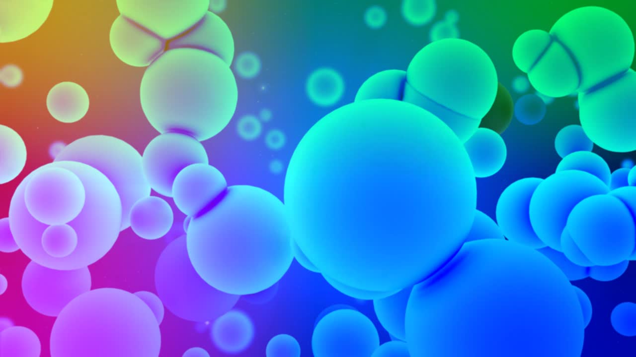 Abstract Spheres Motion Background