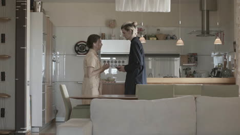 couple in a modern kitchen