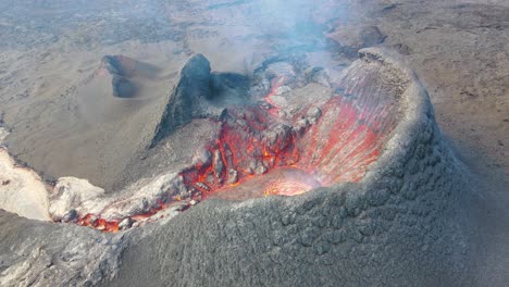 Islandia-Fagradalsfjall-Volcán-Erupción-Drone-Aéreo