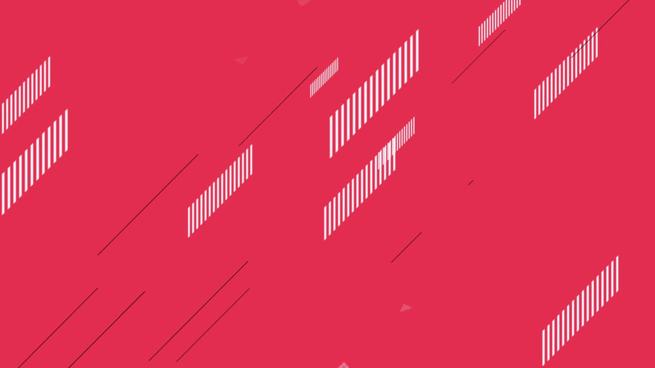 빨간색 선과 줄무늬 요소가 있는 현대적인 패턴