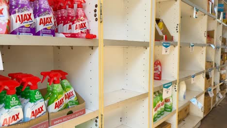 shelves gradually empty at inala outdoor market