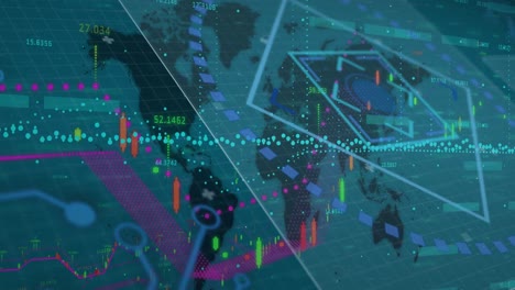 Animación-Del-Escaneo-De-Alcance-Y-Procesamiento-De-Datos-Sobre-El-Mapa-Mundial