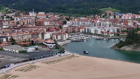 Panning-drone-aerial-Gorliz northern-Spain