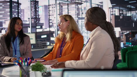 diverse businesswomen in meeting