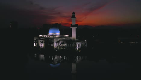 la escena del amanecer en 4k de malasia.