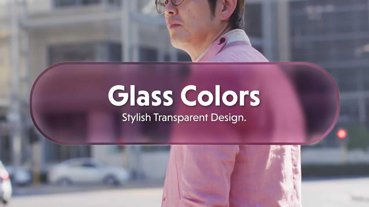 Glass Morphism Overlays on Diverse Urban Scenes with People