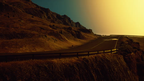 atlantic ocean road near the mountain