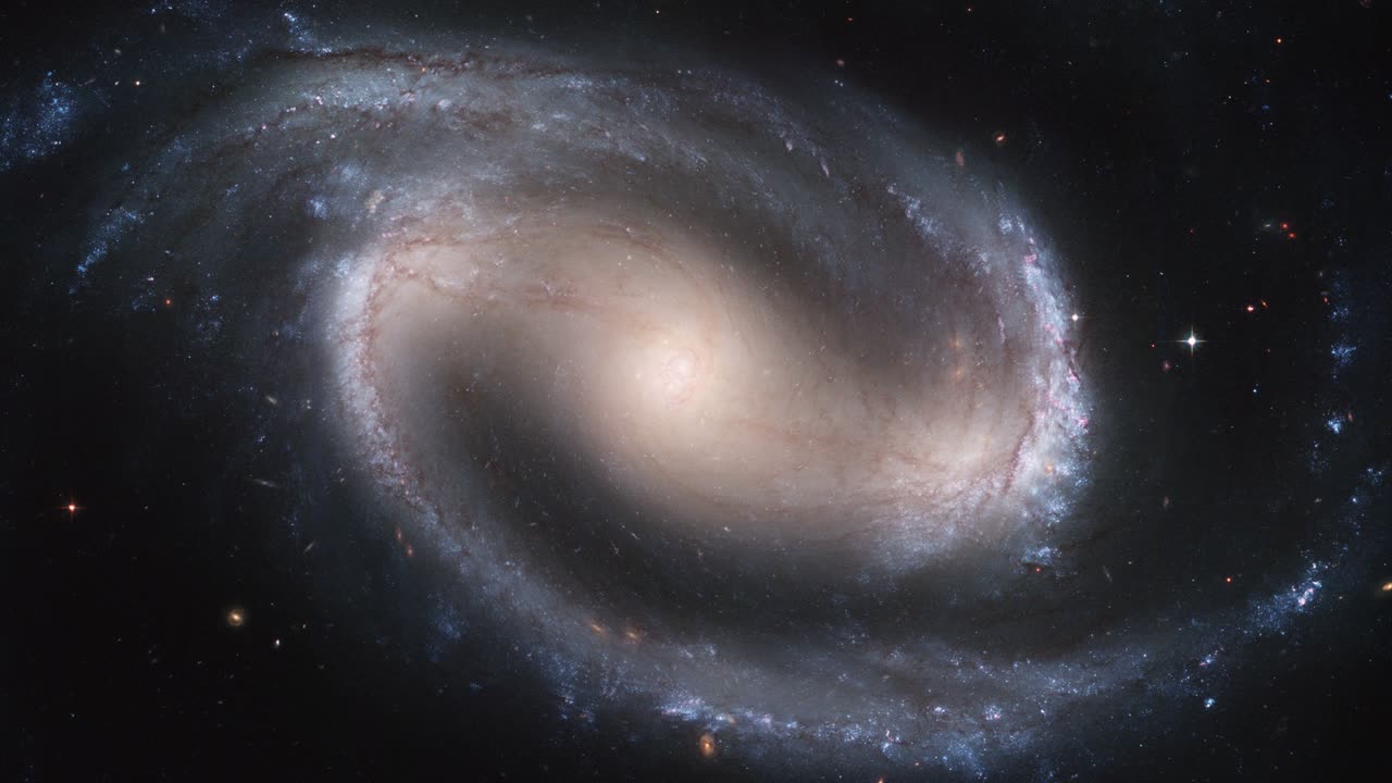 4k 나사 시네마그래프 컬렉션 (ngc 1300 barred galaxy)