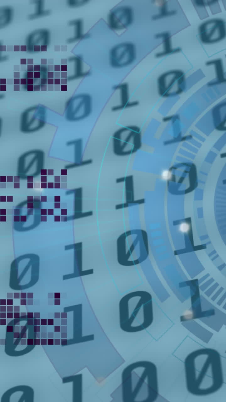 animación del escaneo del alcance y el procesamiento de datos sobre un fondo blanco