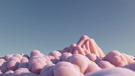 pink mountain landscape