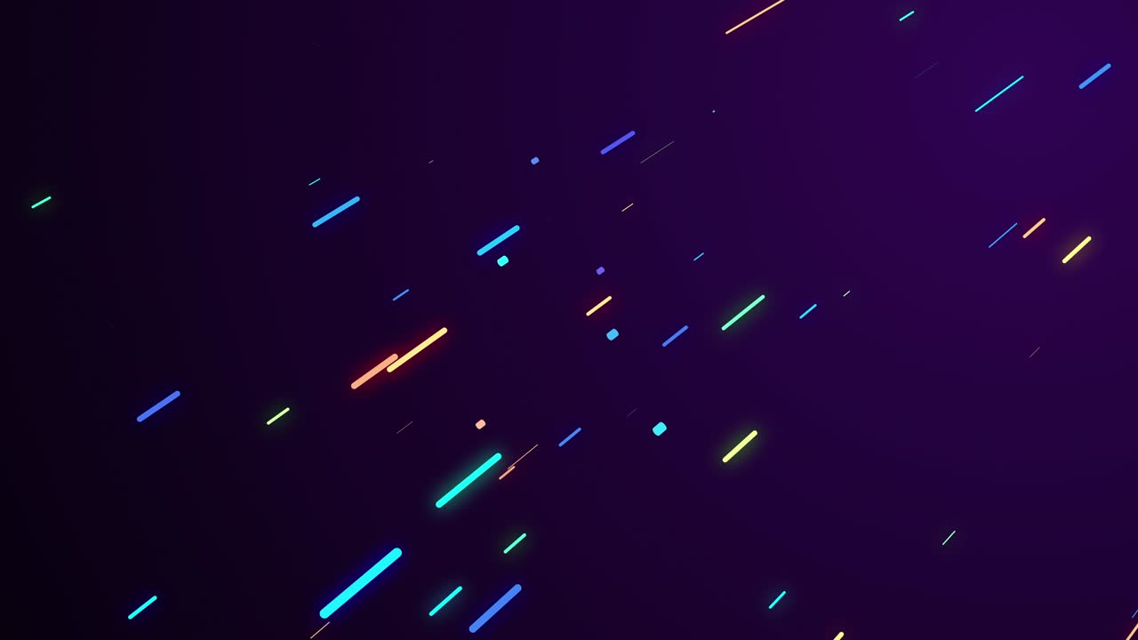 fondo abstracto con rayos láser brillantes en rojo, azul, verde y amarillo moviéndose hacia arriba.